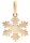  GOLDEN BEAUTIFUL SNOWFLAKE PENDANT WINTER 333