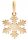  GOLDEN BEAUTIFUL SNOWFLAKE PENDANT WINTER 333