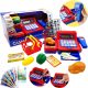  Cash register with scanner shopping basket Toy