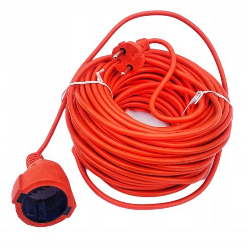 Garden extension cable 50 m, 1 pc. orange sockets