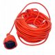 Garden extension cable 50 m, 1 pc. orange sockets