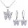  BUTTERFLY SILVER JEWELRY SET 925