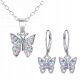  BUTTERFLY SILVER JEWELRY SET 925