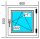 Aluplast Ideal 400 Cl PVC window, white, right, 600x600 mm