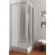 Kfa SQUARE MILK shower cubicle with sliding doors 80 x 80 cm