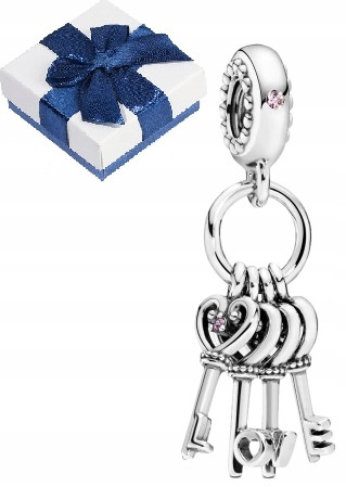  Charms Pendant Keys of Love LOVE Silver 925