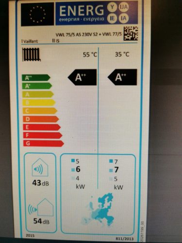  Heat pump Vaillant 0010044151 6.7 kW