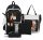  School backpack with multiple compartments_) K&M Black, brown and beige tones, multicolored 35 l