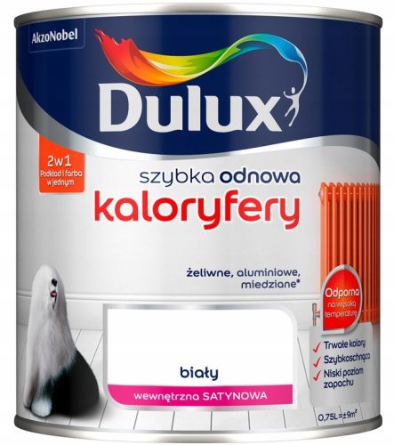  Dulux Acrylic Paint for Metal 0.75 l, satin white