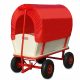  wooden garden transport cart with canopy