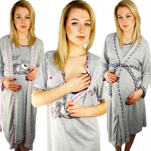  Evila-Shop nightdress gray size S