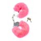 Cool, funny gadgets ADORABLE PINK METAL HANDCUFFS WITH FUR