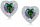  BEAUTIFUL SILVER EARRINGS 925 HEARTS studs