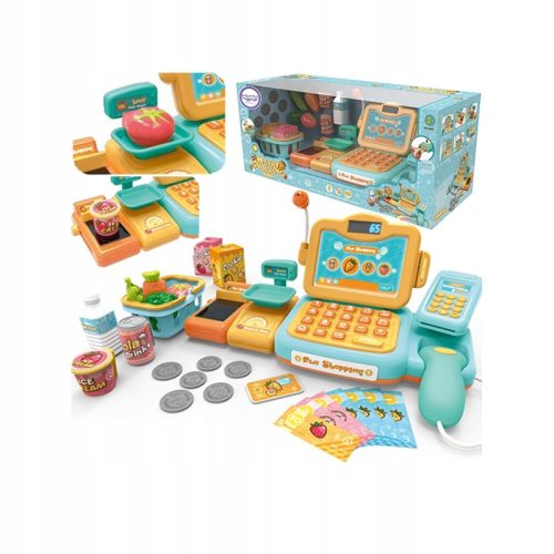  WOOPIE Cash register for children with scanner, scale and microphone