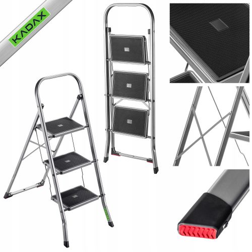 KADAX ladder 2.7 m steel 1 x 3 up to 150 kg