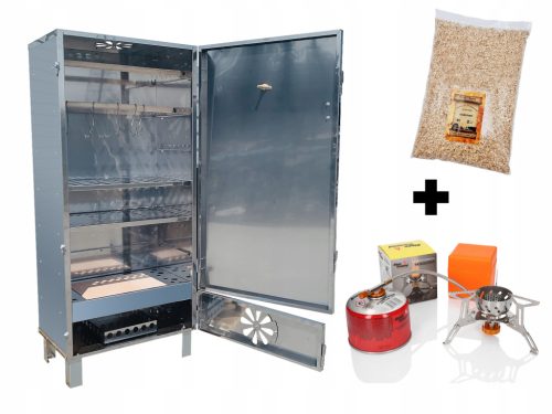  GOLIATH Smokehouse Stainless steel + stove + gas