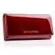  WOMEN'S LEATHER WALLET Betlewski red patent leather large RFID