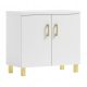 ROCO bathroom cabinet under the sink with golden legs