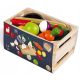  Janod Wooden box with vegetables and fruits for cutting and accessories 23 pieces 3+ Janod