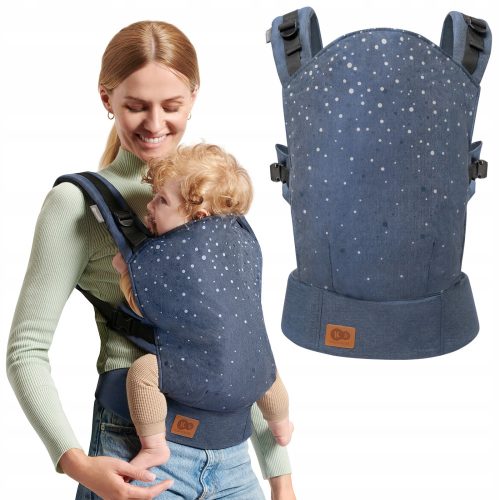  Kinderkraft Nino Confetti Denim Travel Carrier, Navy Blue, up to 20 kg