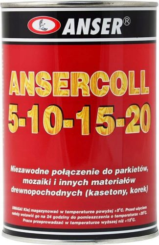 Ansercoll parquet adhesive 5-10-15-20 23kg