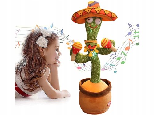  CoolCeny Dancing singing and talking plush cactus