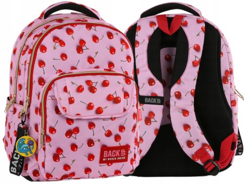 Cherry-Themed School Backpack for Girls - Lightweight & Water-Resistant