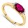  RUBY GOLD ENGAGEMENT RING 333 8K SIZE 10-23