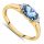  TOPAZ 333 8K GOLD ENGAGEMENT RING SIZE 10-23