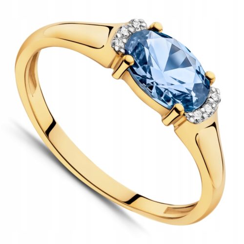  TOPAZ 333 8K GOLD ENGAGEMENT RING SIZE 10-23