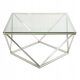  HowHomely Diamanta square coffee table 80 x 80 x 46 cm, shades of grey