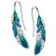  Silver Earrings Feather Earrings Silver S925