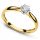  GOLD CUBIC ZIRCONIA ENGAGEMENT RING 8K SIZE 7-24