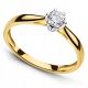  GOLD CUBIC ZIRCONIA ENGAGEMENT RING 8K SIZE 7-24