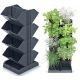 Prosperplast flowerpot 20 cm x 12 x 48 cm diameter 12 cm plastic black