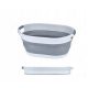 Laundry baskets FHBabyLand oval bowl 25 l, shades of grey