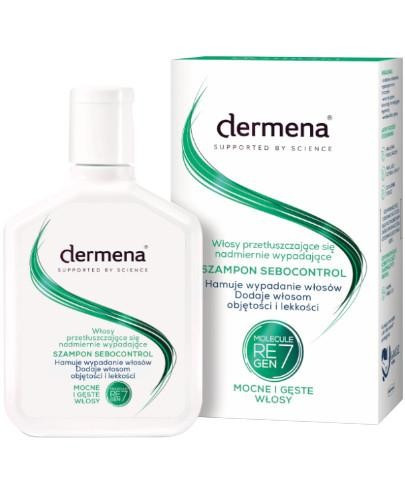 Dermena Sebocontrol Shampoo for Oily Hair, 200 ml - Control Oiliness and Enhance Hair Growth
