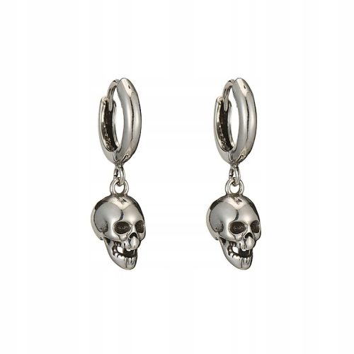  Elegant GOTHIC silver earrings SKULL silver