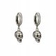  Elegant GOTHIC silver earrings SKULL silver
