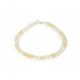  LEMON bracelet faceted beads 4mm