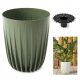 Pots and planters for outdoor and garden Lamela flowerpot, 30 cm x 30 x 35.6 cm, diameter 30 cm, plastic in shades of green