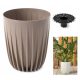 Pots and planters for outdoor and garden Lamela flowerpot, 30 cm x 30 x 35.6 cm, diameter 30 cm, plastic in brown and beige tones