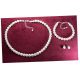  White Jewelry Set Jablonex Gift 3 pcs.