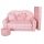  Fortisline Teddy Bear Sofa 100 x 160 cm, pink fabric