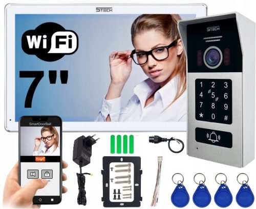 Digital 2-wire WiFi video intercom 5TECH TWIN 7''