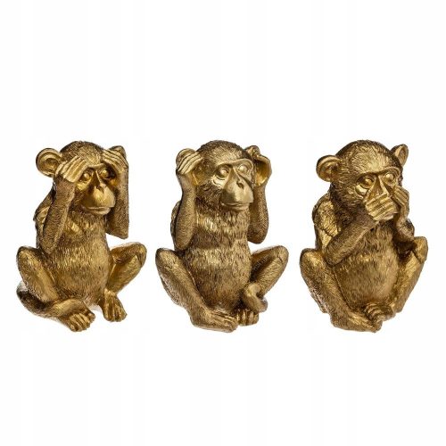 Decorative figures and sculptures for the home Monkey set consisting of three monkeys