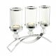  Candlestick Triple Glamour Chrome Crystal Lantern