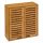  Wall-mounted bathroom cabinet made of bamboo, 58 x 51 cm