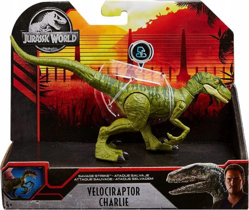  Mattel Jurassic World Snap Squad Dinosaur Velociraptor Charlie Glj29