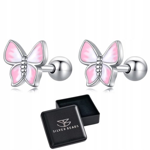  K173 Butterflies butterfly earrings stud silver 925